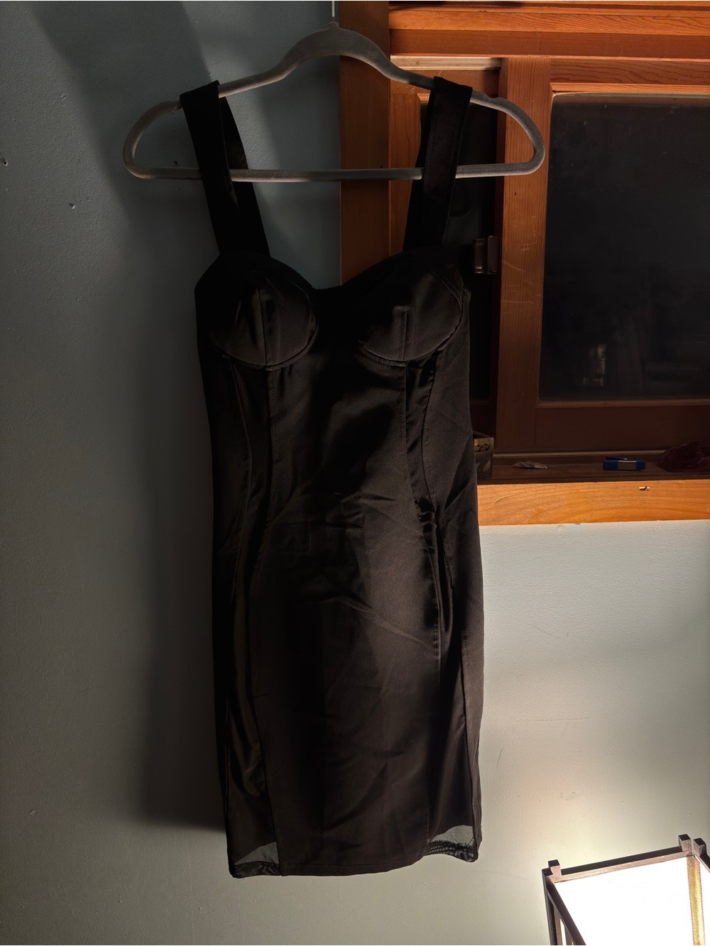 Charlotte Russe Black Sleeveless Bustier Mini Dress
